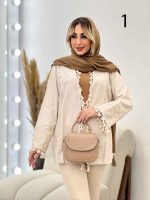 مانتو گلدوزی منگوله دار کد 4437 - تصویر 8