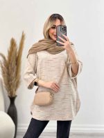 مانتو لینن نچرال یقه چاک کد 4439 - تصویر 22