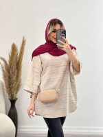 مانتو لینن نچرال یقه چاک کد 4439 - تصویر 23