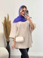 مانتو لینن نچرال یقه چاک کد 4439 - تصویر 6
