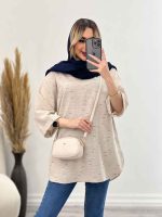 مانتو لینن نچرال یقه چاک کد 4439 - تصویر 13