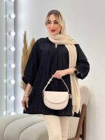 شومیز طرح دار آستین پیله کد 4442 - تصویر 11