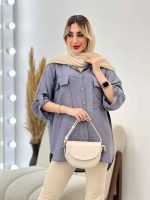 مانتو کرسپو جیب چاک دار کد 4443 - تصویر 19