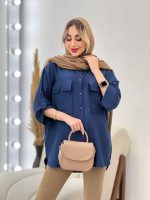 مانتو کرسپو جیب چاک دار کد 4443 - تصویر 12