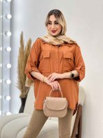 مانتو کرسپو جیب چاک دار کد 4443 - تصویر 20