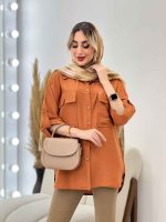 مانتو کرسپو جیب چاک دار کد 4443 - تصویر 17