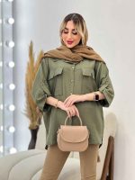 مانتو کرسپو جیب چاک دار کد 4443 - تصویر 16