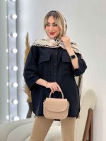 مانتو کرسپو جیب چاک دار کد 4443 - تصویر 9