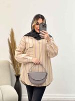 مانتو شومیزی راه راه کد 4440 - تصویر 9