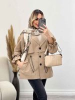 مانتو لینن ژیله دار دلوین کد 4451 - تصویر 13