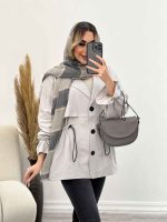مانتو لینن ژیله دار دلوین کد 4451 - تصویر 16
