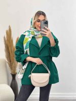مانتو لینن ژیله دار دلوین کد 4451 - تصویر 3