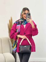مانتو لینن ژیله دار دلوین کد 4451 - تصویر 5