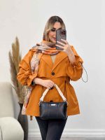 مانتو لینن ژیله دار دلوین کد 4451 - تصویر 12