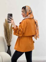 مانتو لینن ژیله دار دلوین کد 4451 - تصویر 7