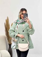 مانتو لینن ژیله دار دلوین کد 4451 - تصویر 9