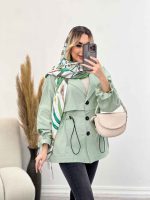 مانتو لینن ژیله دار دلوین کد 4451 - تصویر 18