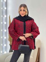مانتو آستین پیله نوار دوزی کد 4433 - تصویر 2