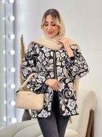 مانتو آستین پیله نوار دوزی کد 4433 - تصویر 6