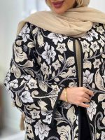 مانتو آستین پیله نوار دوزی کد 4433 - تصویر 3