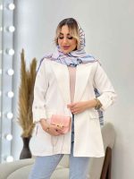 مانتو دو جیب آستین پاگن کد 4340 - تصویر 15