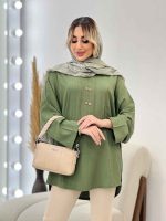 مانتو کراش شش دکمه کد 4471 - تصویر 9