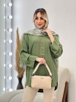 مانتو کراش شش دکمه کد 4471 - تصویر 15