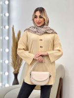 مانتو کراش شش دکمه کد 4471 - تصویر 5