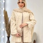مانتو ژاکارد مغزی دوزی کد 4474