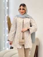 مانتو ژاکارد مغزی دوزی کد 4474 - تصویر 5