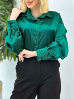 شومیز ساتن سلین کد 4438 - تصویر 23