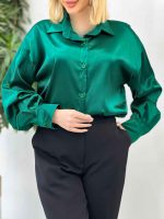 شومیز ساتن سلین کد 4438 - تصویر 34