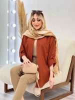 شومیز کراش آستین بند دار کد 4480 - تصویر 5
