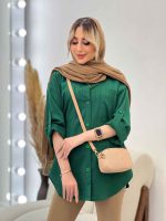 شومیز کراش آستین بند دار کد 4480 - تصویر 15
