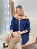 شومیز کراش آستین بند دار کد 4480 - تصویر 9