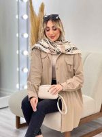 مانتو دو جیب پیله کد 4345 - تصویر 17