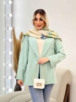 مانتو مازراتی یقه انگلیسی تک جیب کد 4424 - تصویر 12