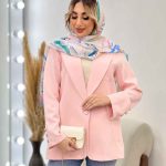 مانتو مازراتی یقه انگلیسی تک جیب کد 4424