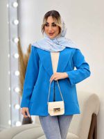 مانتو مازراتی یقه انگلیسی تک جیب کد 4424 - تصویر 24