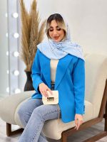 مانتو مازراتی یقه انگلیسی تک جیب کد 4424 - تصویر 15