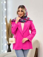 مانتو مازراتی یقه انگلیسی تک جیب کد 4424 - تصویر 3