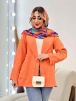 مانتو مازراتی یقه انگلیسی تک جیب کد 4424 - تصویر 2