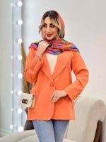 مانتو مازراتی یقه انگلیسی تک جیب کد 4424 - تصویر 13