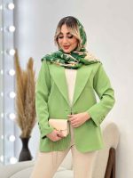 مانتو مازراتی یقه انگلیسی تک جیب کد 4424 - تصویر 19