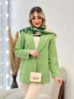 مانتو مازراتی یقه انگلیسی تک جیب کد 4424 - تصویر 8