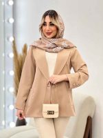 مانتو مازراتی یقه انگلیسی تک جیب کد 4424 - تصویر 18