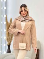 مانتو مازراتی یقه انگلیسی تک جیب کد 4424 - تصویر 7