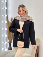 مانتو مازراتی یقه انگلیسی تک جیب کد 4424 - تصویر 17