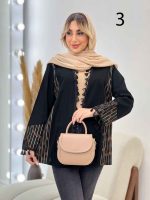 مانتو گلدوزی منگوله دار کد 4437 - تصویر 18