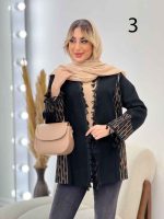 مانتو گلدوزی منگوله دار کد 4437 - تصویر 16